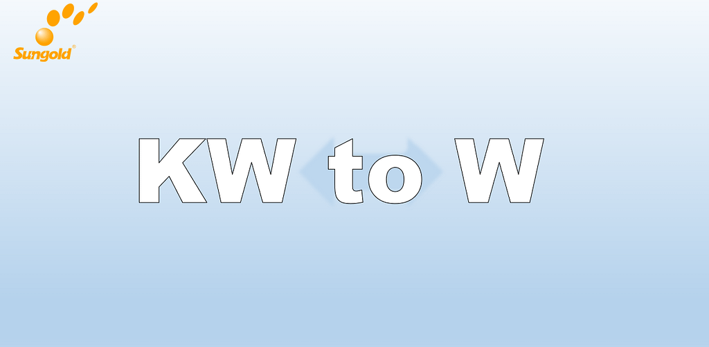 KW to W