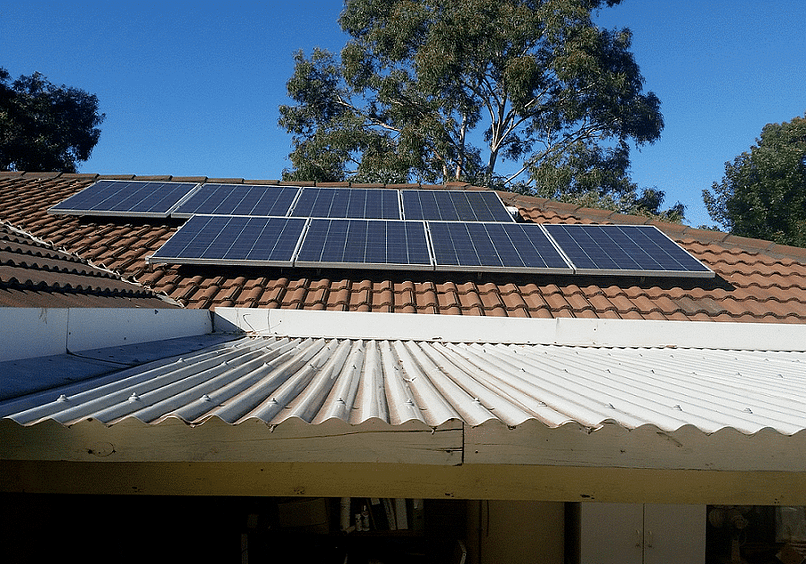 rooftop solar installation