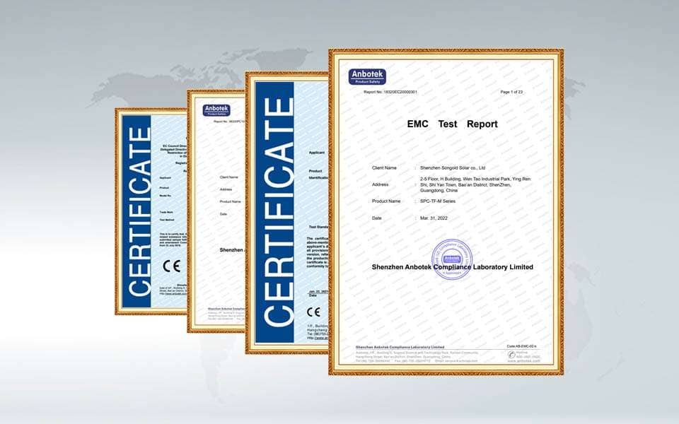 CE and ROHS certification was carried out